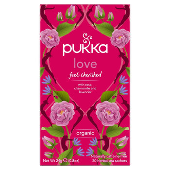 Bolsas de té de amor orgánico Pukka 20 por paquete