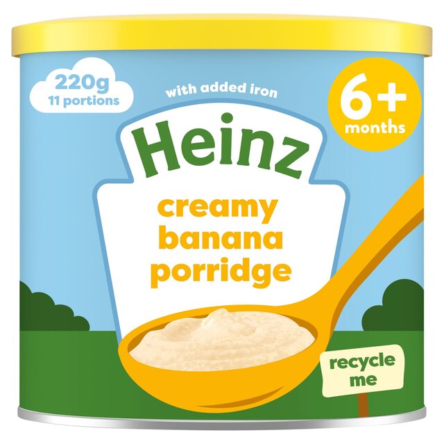 Heinz Creamy Banana Porridge Baby Food 6+ Months 220g - Special Offer