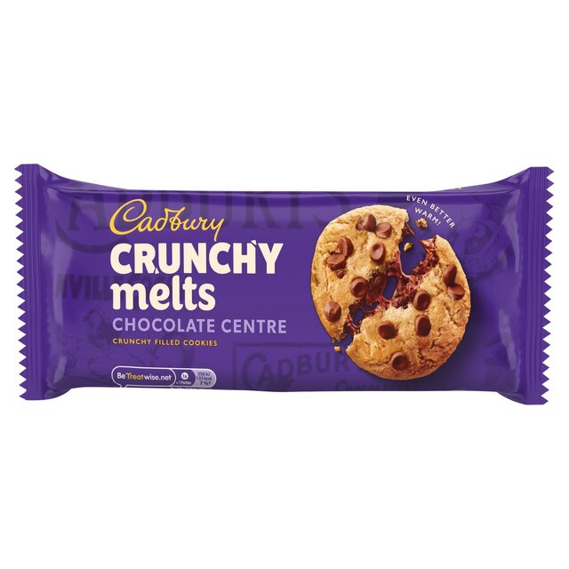 Cadbury Crunchy fonte les biscuits au centre de chocolat 156g