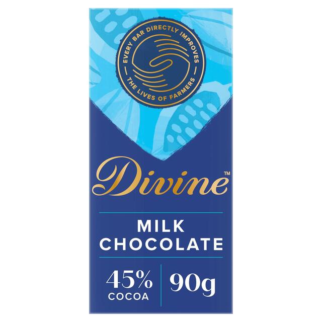 Divino 45% Barra de chocolate con leche de cacao 90 g