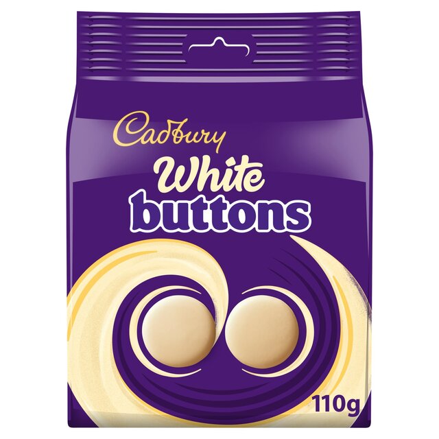 Cadbury White Chocolate Buttons Bag 100g