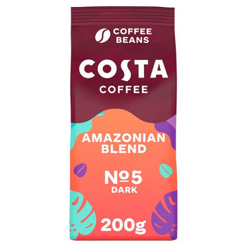 Costa Coffee Ganze Bohnen intensiv dunkler Amazonas Mischung 200g