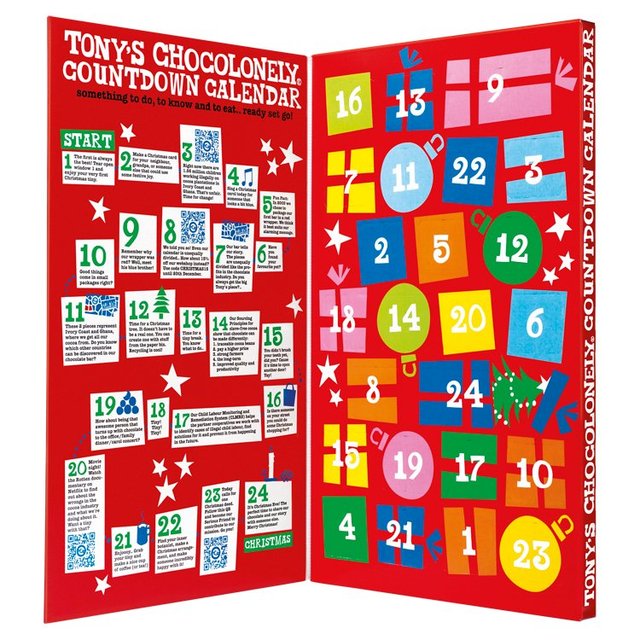 Tony's Chocolonely Countdown Fairtrade Calendar 225g