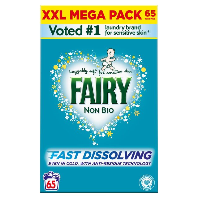 Fairy sin biodilina para piel sensible 60 lavados 3.9 kg