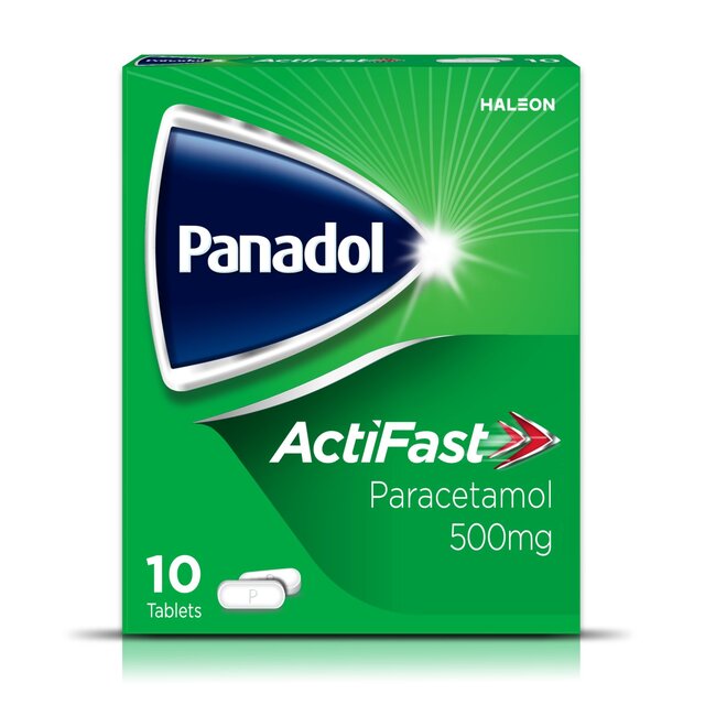 Panadol actifast 500mg PARACETAMOL Pain Relief comprimés 10 par pack (copie)