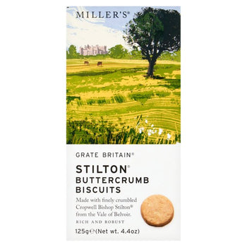 Miller's Grate Britain Stilton Buttercrumb Cheese Biscuits 125g