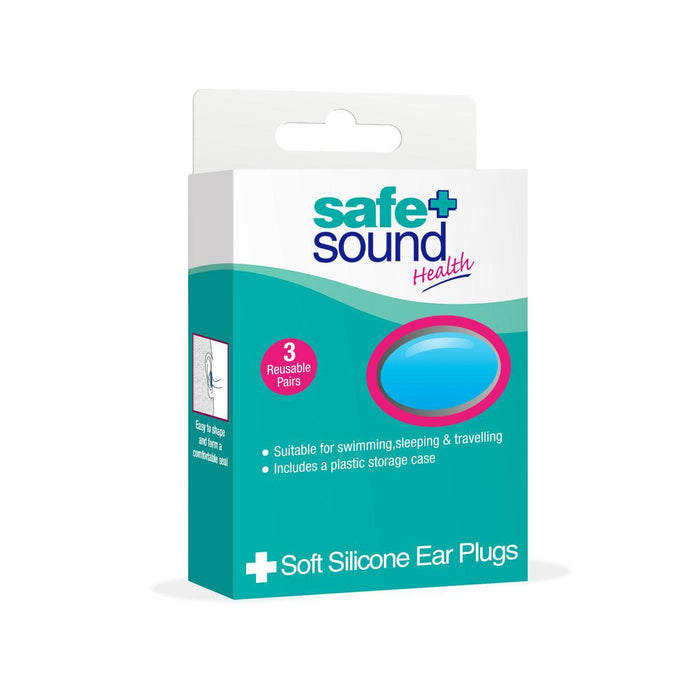 Safe & Sound Soft Silicone Earplugs 3 per pack