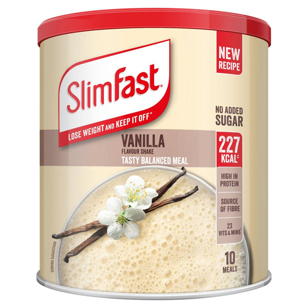 Nutrition Avancée mélange de substitut de repas, 312 g, crème à la vanille  – SlimFast : Poudre et mélange