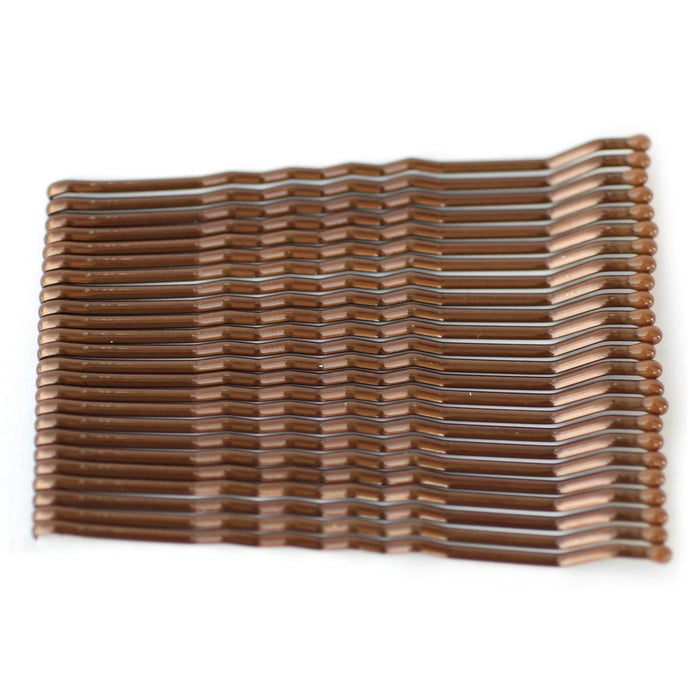 Poignées moyennes kirby marron 6,3 cm 24 par paquet