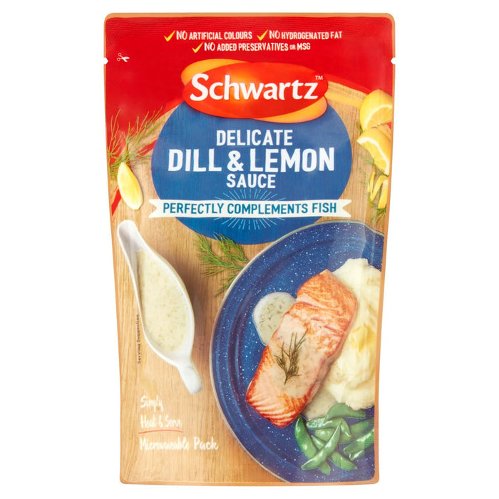 Schwartz zart Dill & Zitronensauce für Fisch 300 g