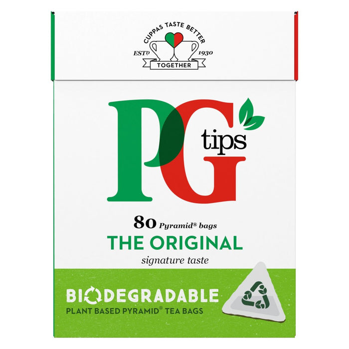 Consejos de PG bolsas de té negras biodegradables 80 por paquete