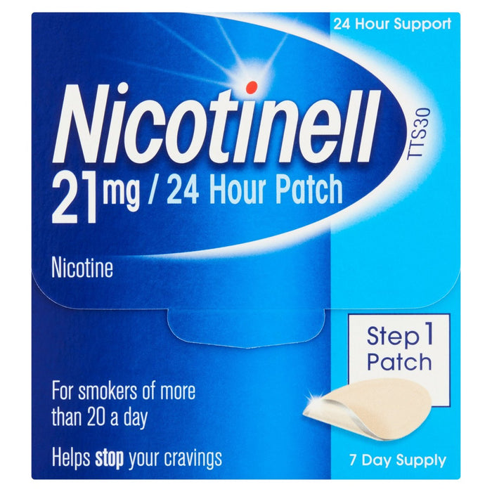 Nicotinell 21 mg de parche de 24 horas paso 1