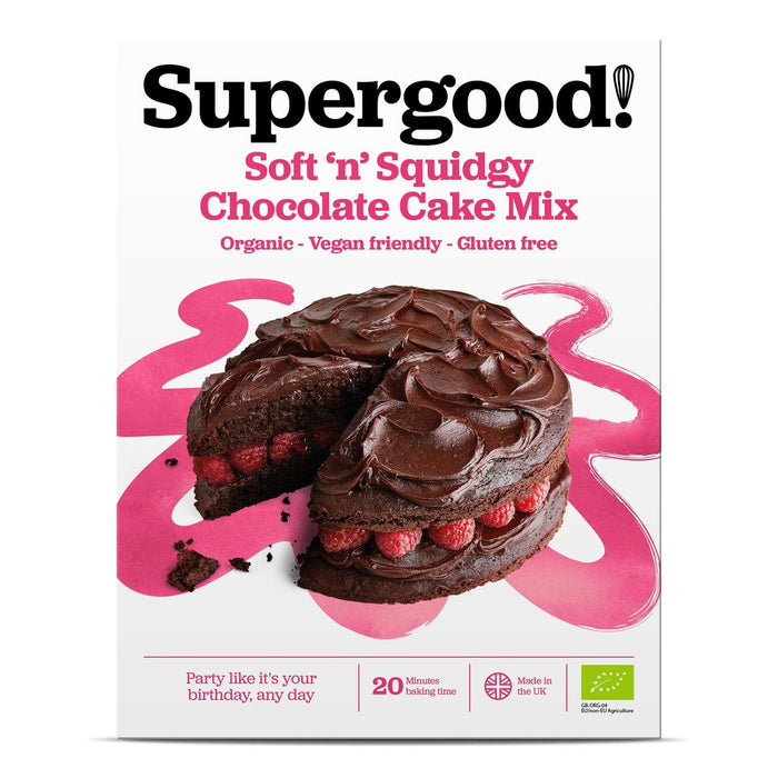 Superbood Bakery Gluten Free Smile Seeker Chocolate Pastel Mezcla 350g