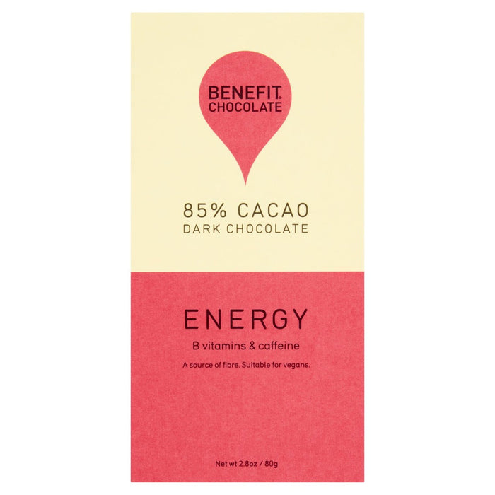 Nutzen Sie Energie 85% dunkler Schokoladenbar 80G