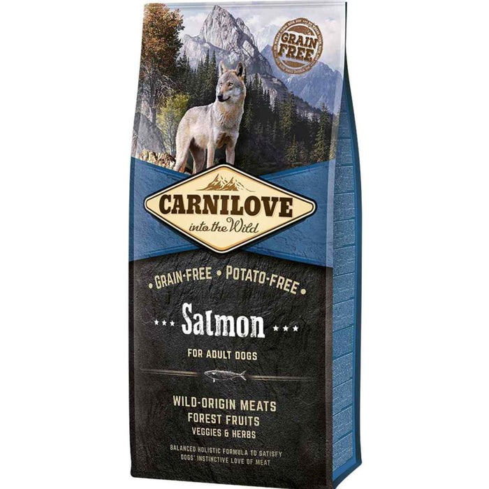 Carnilove grain sans saumon adulte des aliments à chiens secs 12 kg