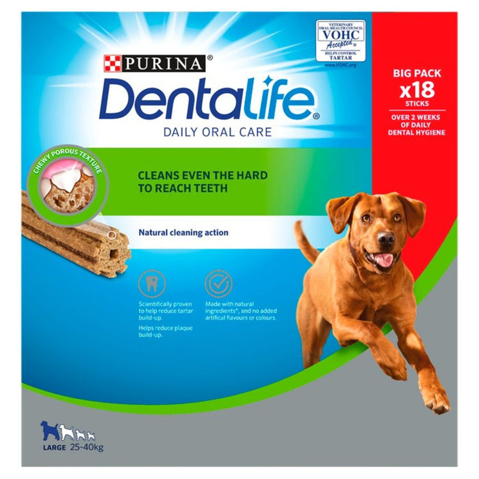 Dentalife grand chien dentaire mâcher 18 x 106g
