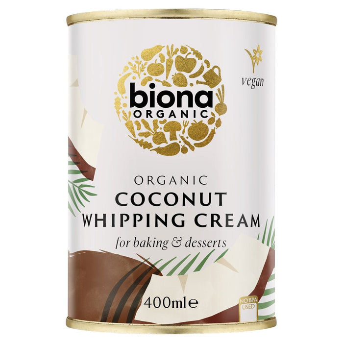 Crema de azotes de coco orgánico biona 400ml