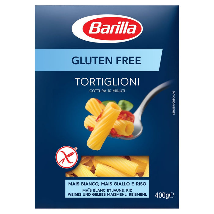 Pasta sin gluten de Barilla Tortiglioni 400G