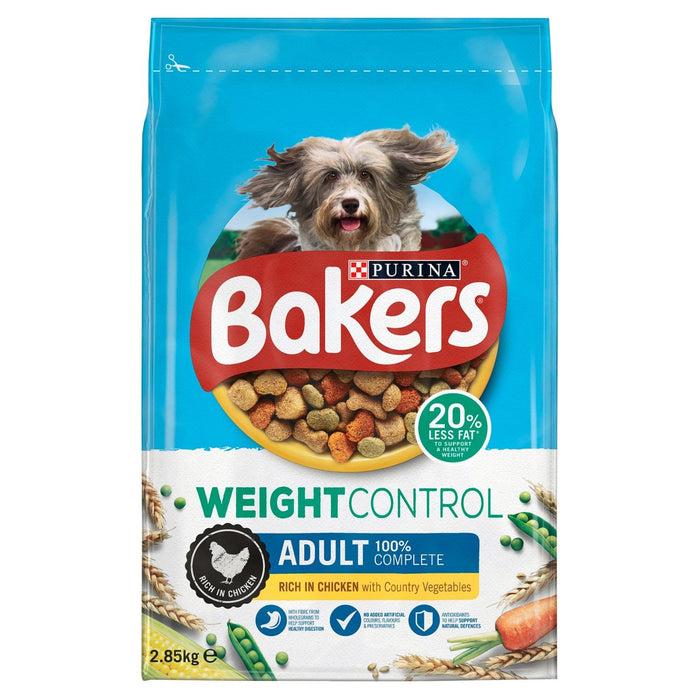 Bakers Control de peso Dog Food Chicken y verduras 2.85 kg