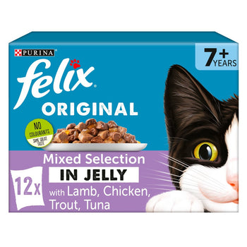 Felix Senior Cat Food Sélection mixte 12 x 100g