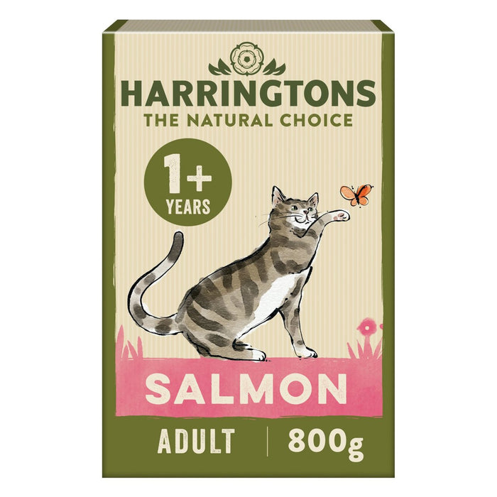 Harringtons Aliments pour chats à saumon adulte complet 800g