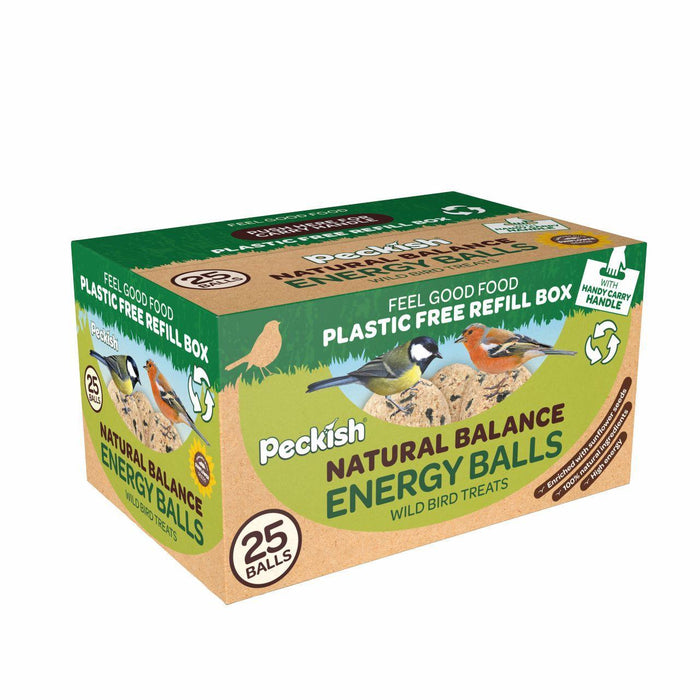 Peckish Natural Balance Energy Fat Balls para pájaros salvajes 25 por paquete 