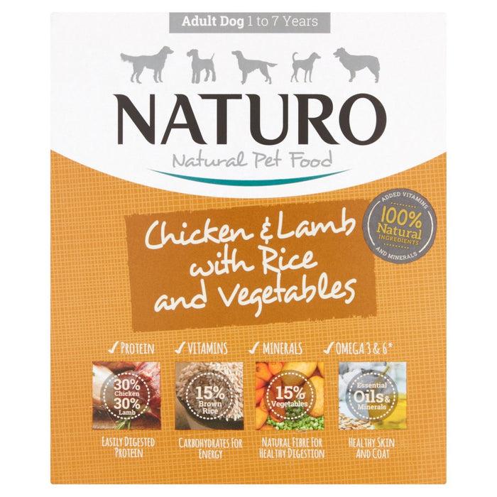 Naturo Chicken & Lamb mit Reis 400g
