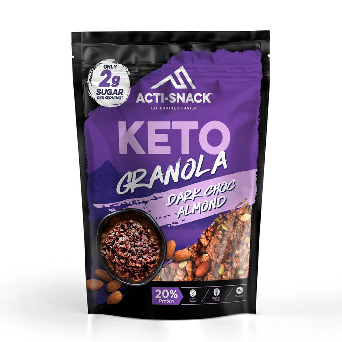 Acti Snack Keto Dark Choc de Almond Granola 300G